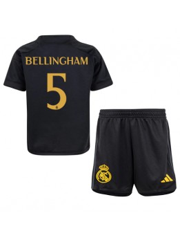 Otroški Nogometna dresi replika Real Madrid Jude Bellingham #5 Tretji 2023-24 Kratek rokav (+ hlače)